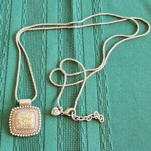 Brighton square scrolled‎ pendant necklace